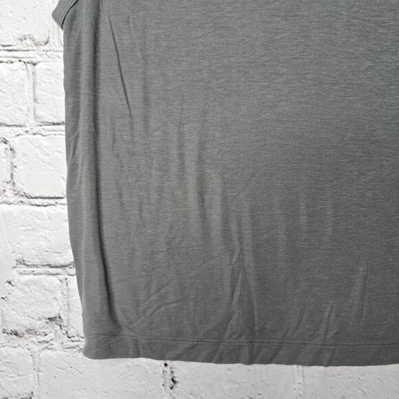 Agolde Nikita Tee Sleeveless Crew Neck Gray Soft Muscle Tshirt Tank Top Size M - Picture 4 of 8